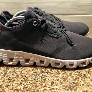 On Running Men’s Cloud Sneakers - Black with White Sole